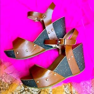 COPY - Brown Wedge Sandal